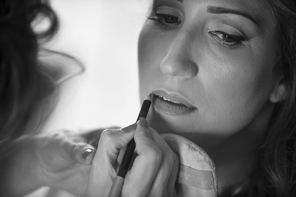 Fotografia  matrimonio trucco