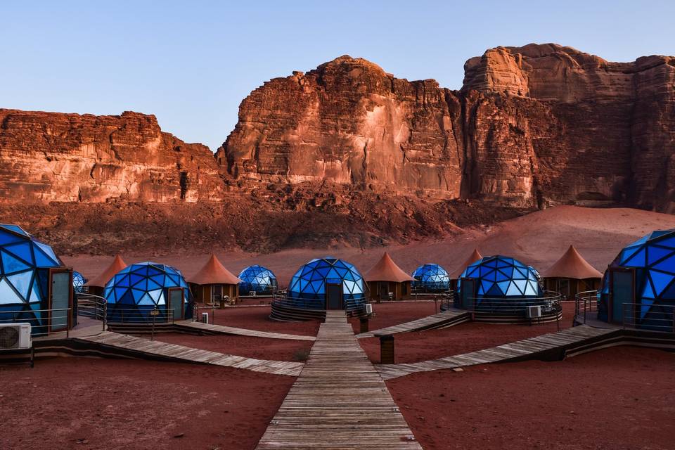 Glamping nel deserto