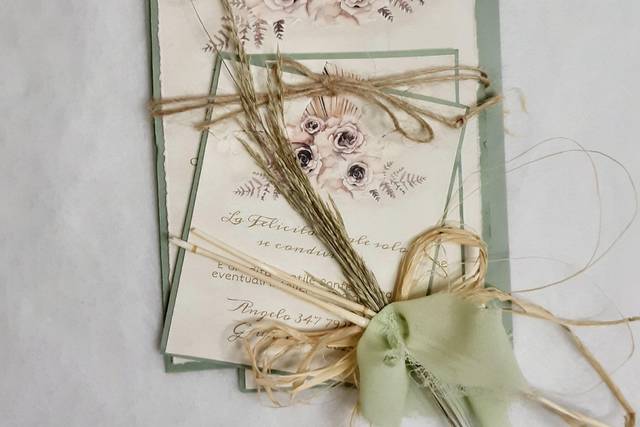 Partecipazione boho chic