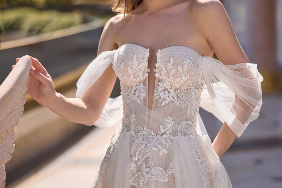 Abito sposa svasato