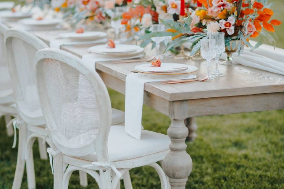 Tavolo in giardino