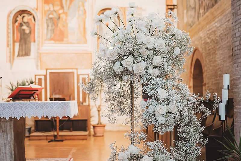 Gypsophila e Rose