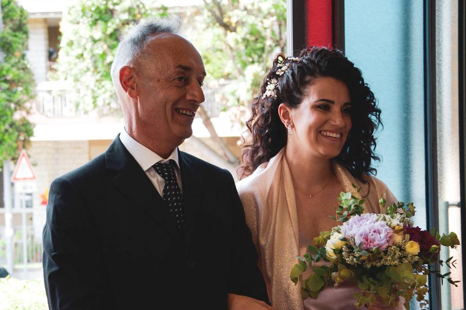 Sposa e papà