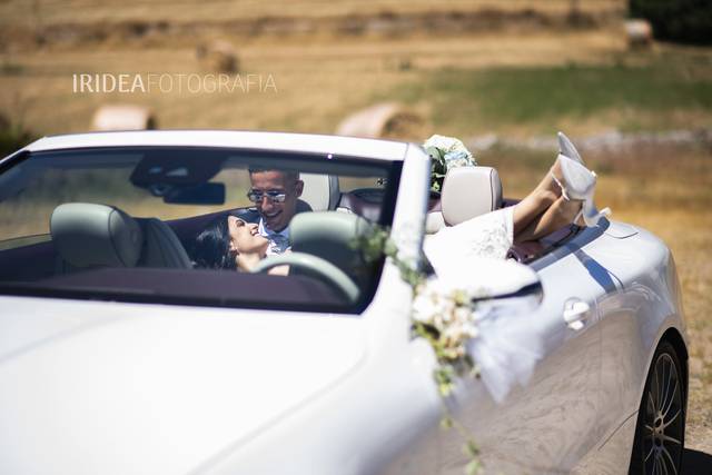 In the car
