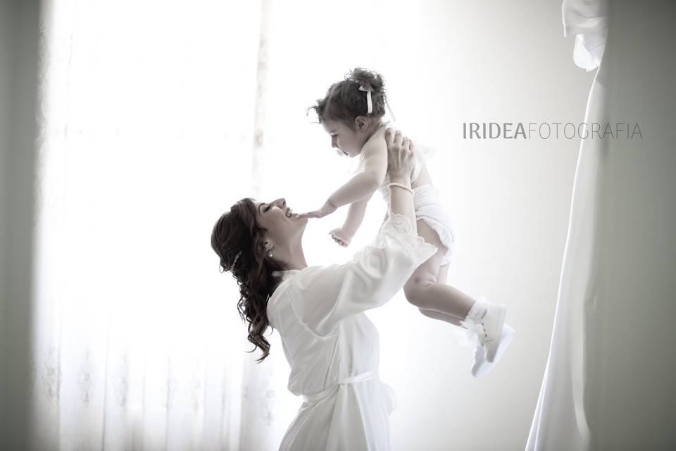 Bride with her daughter