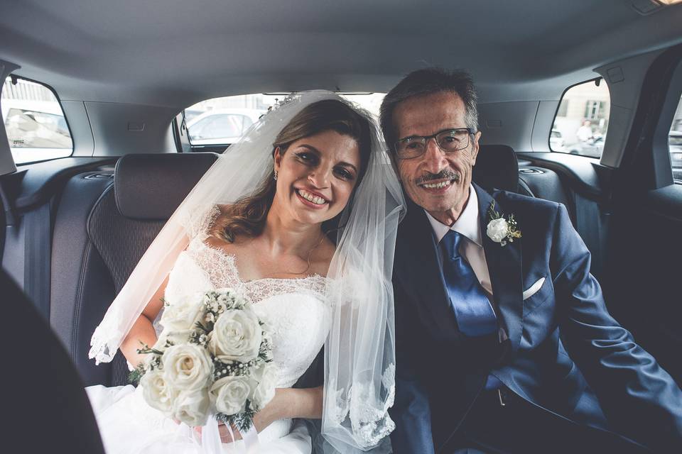 Con il padre della sposa