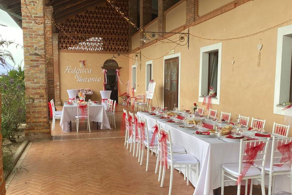 Allestimento matrimonio