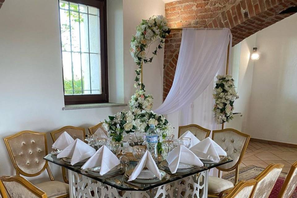 Allestimento matrimonio