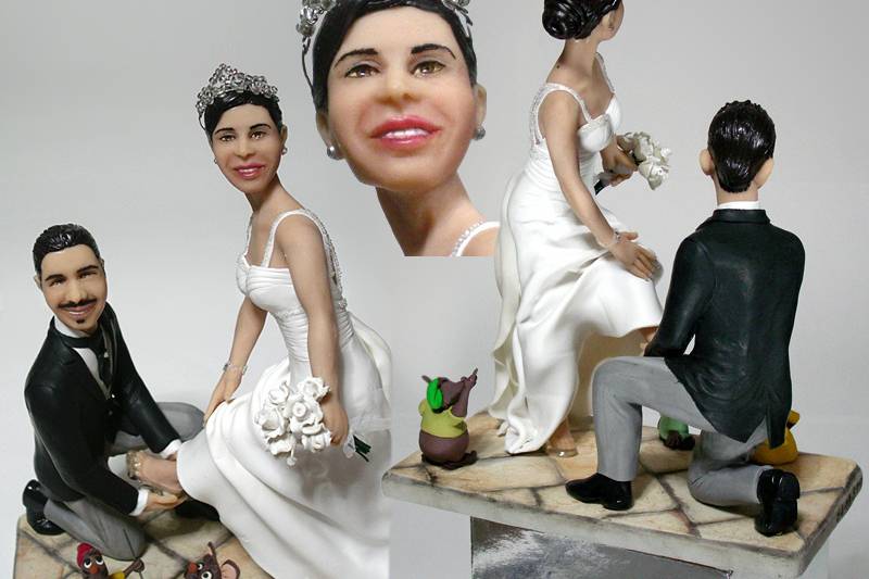 Cake topper cenerentola 21 cm