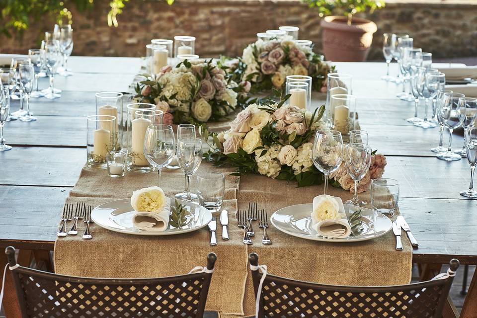 Rustic chic table