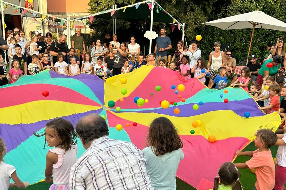 Paracadute ludico gigante