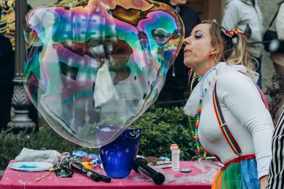 Pink bubbles