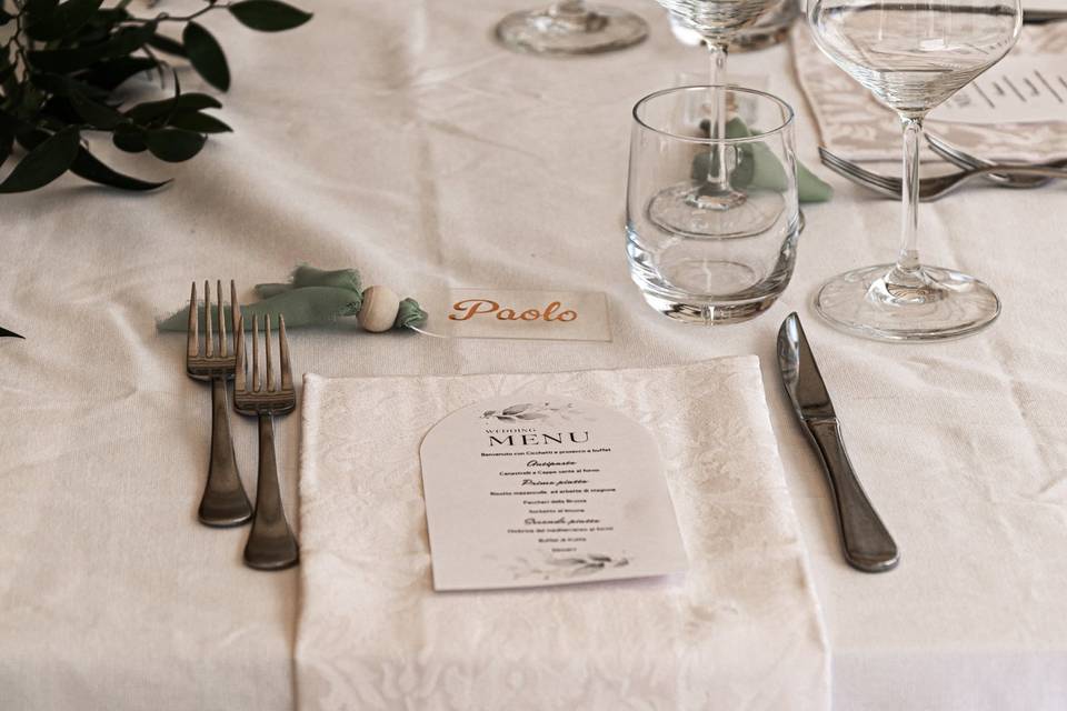 Menu tavolo