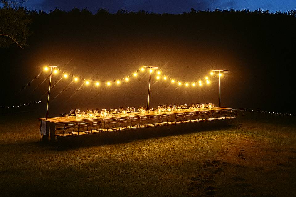 Banqueting in riva al lago