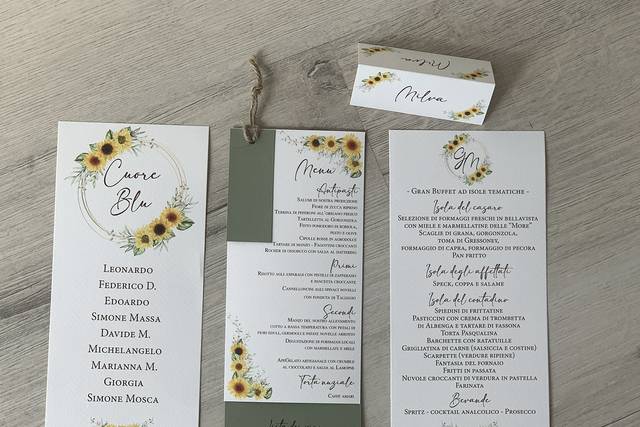 Menù-Segna posto-Tableau