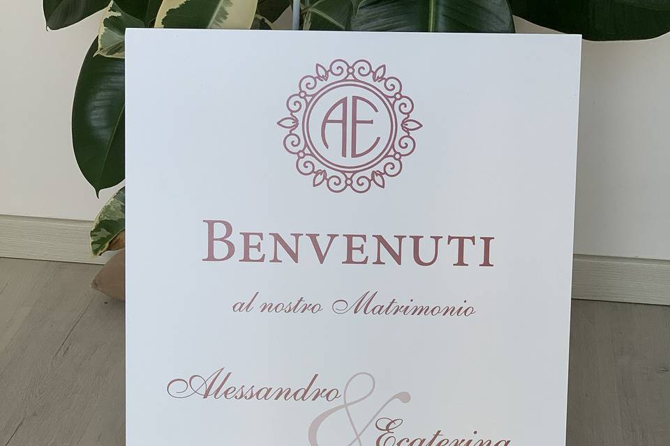 Cartello benvenuti - Bograf