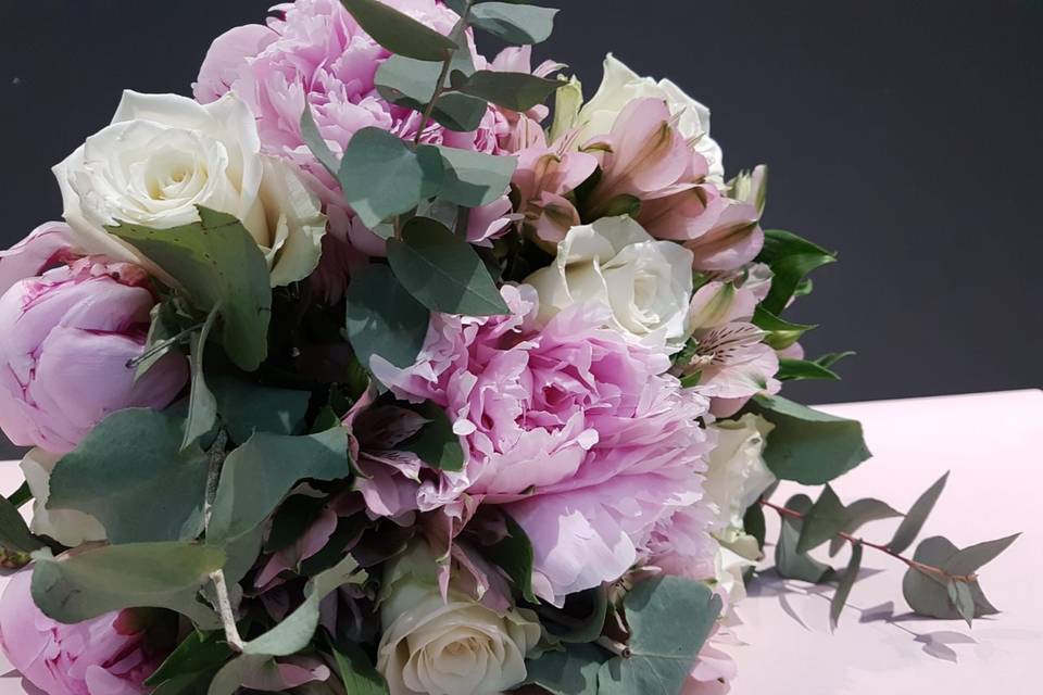 Bouquet Peonie e Rose