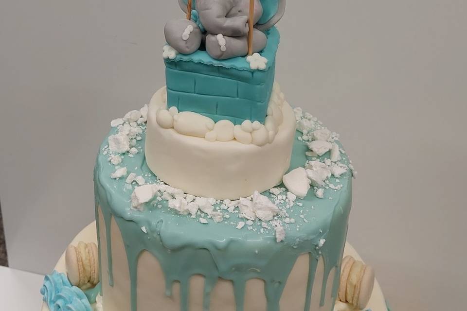 Torta con mongolfiera