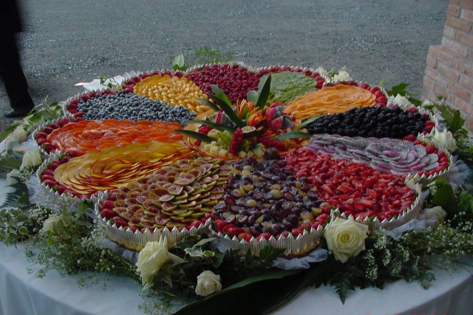 Crostata frutta a fiore