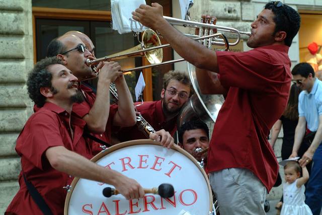 Salerno Street Parade jazz band