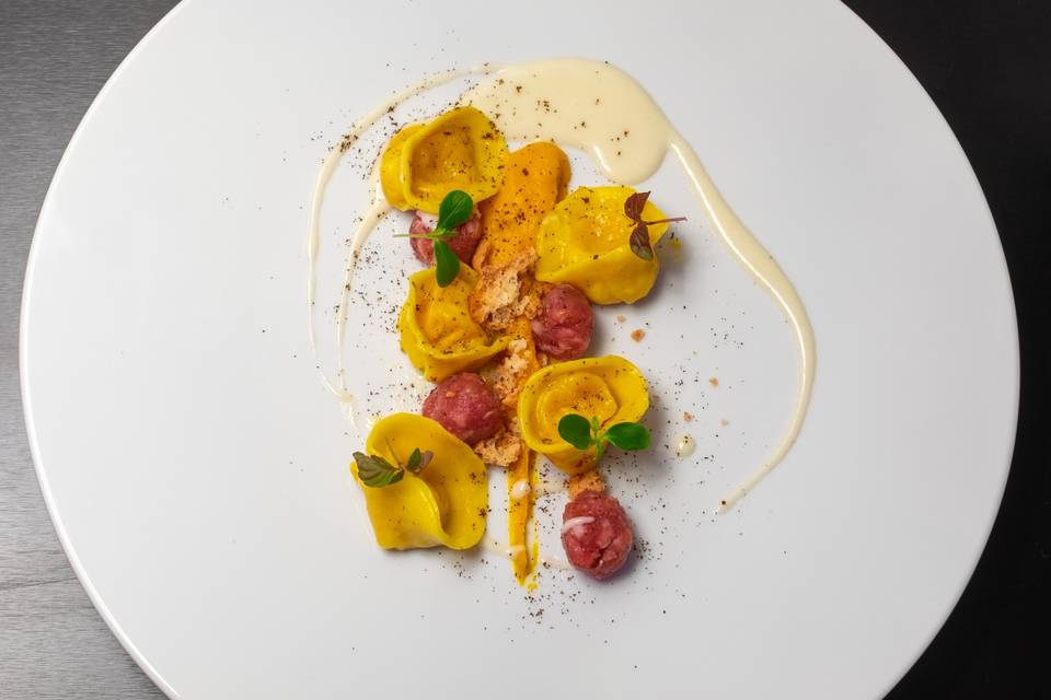 Raviolo di zucca