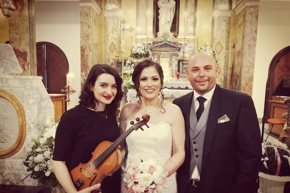 Sposi con violino