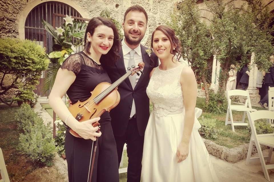 Sposi con violino