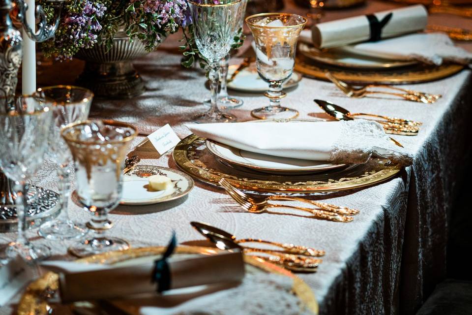 Luxury wedding table