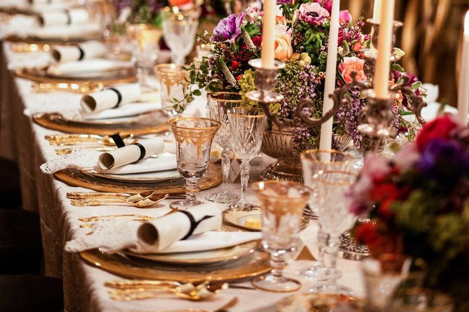 Luxury wedding table