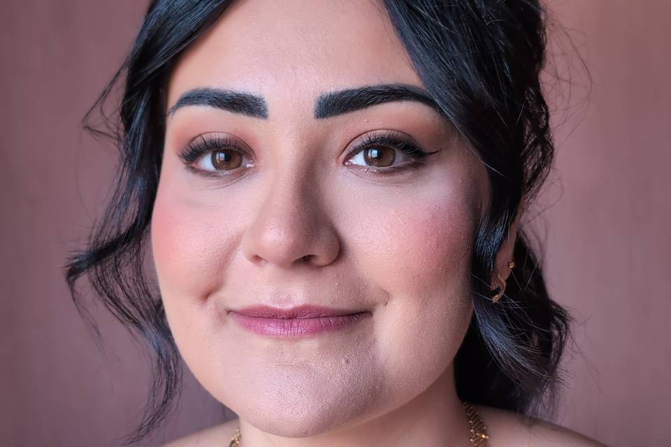 Glam makeup