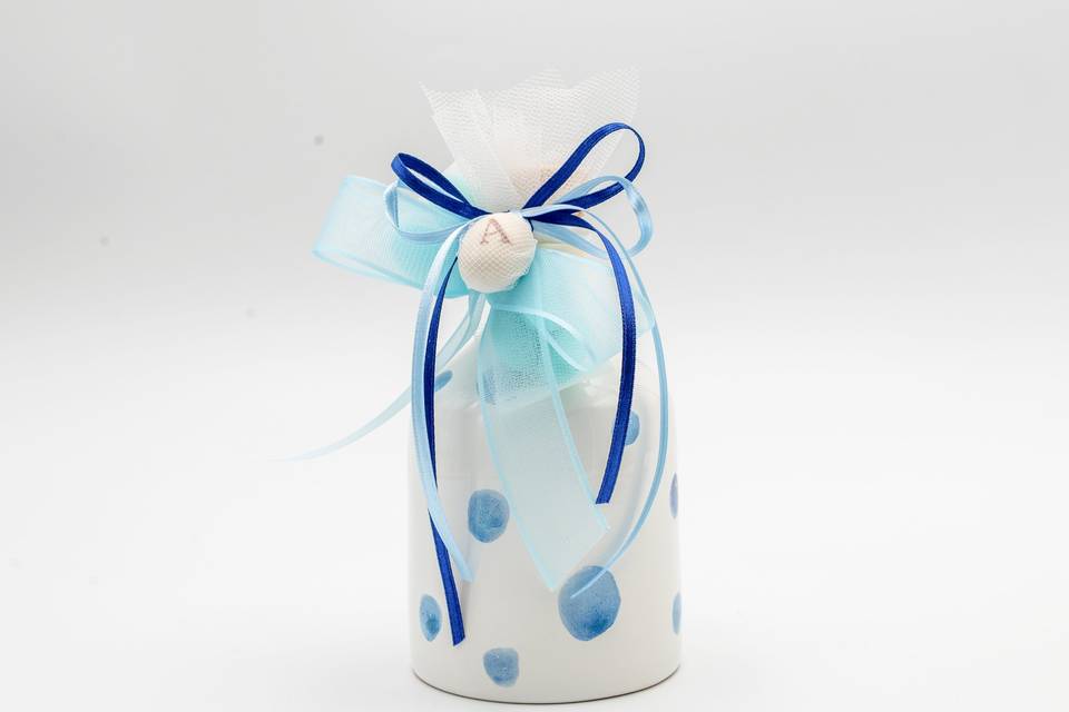 Bottiglia pois blu 250ml