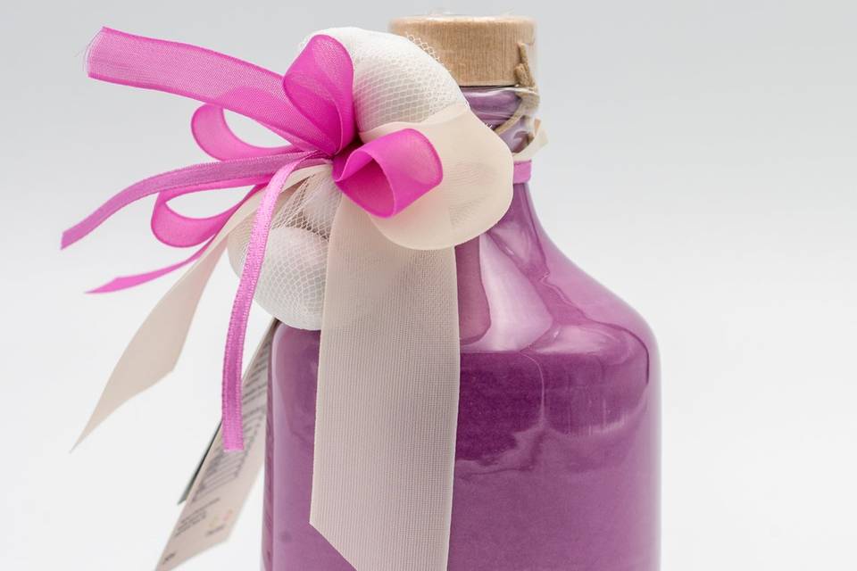Bottiglia regalo viola