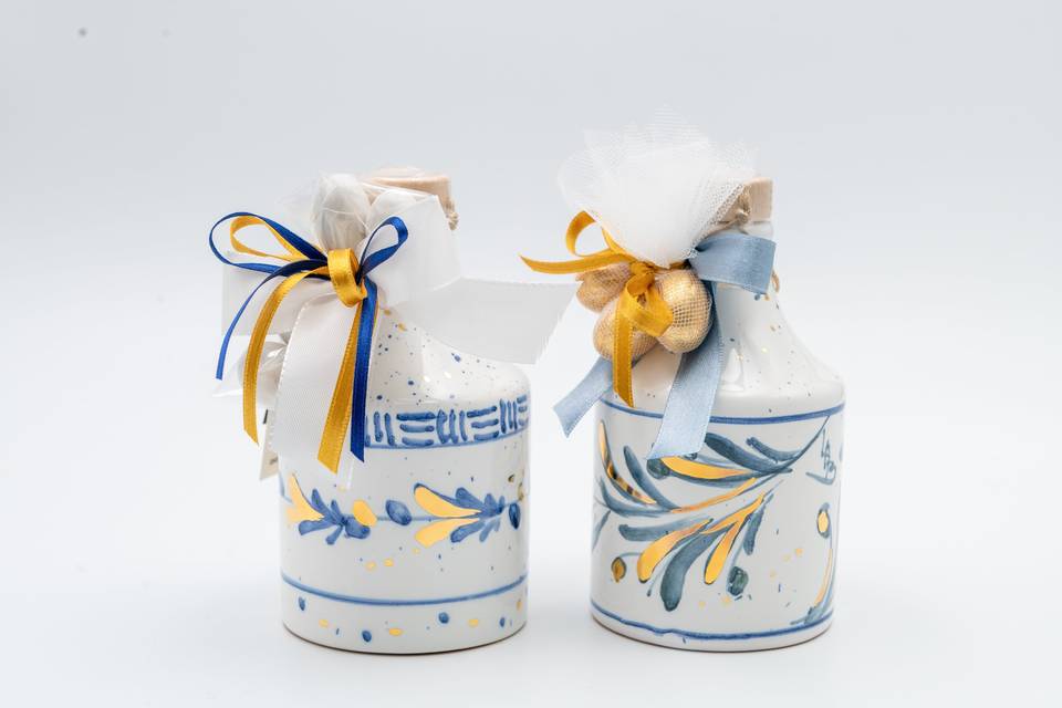 Coppia decorata blu
