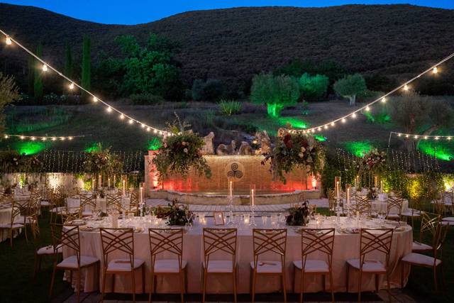 Cena romantica in piena estate