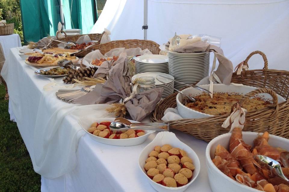 Buffet di antipasti rustici