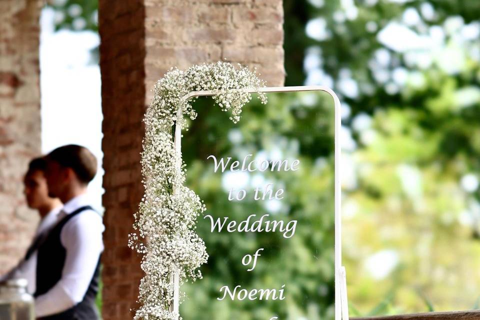 Welcome con specchio
