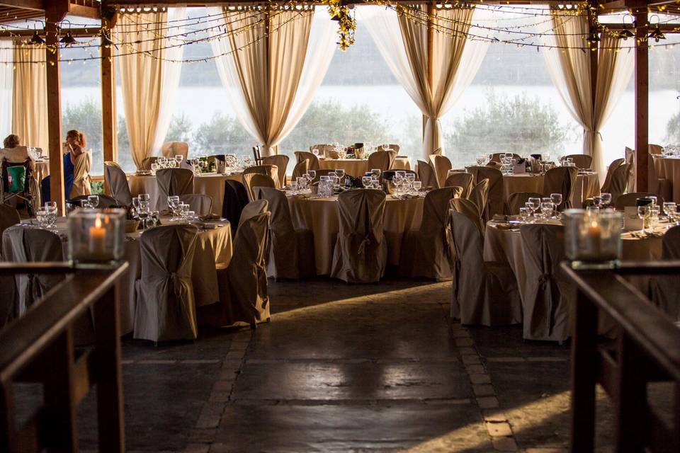 Veranda con vista sul lago