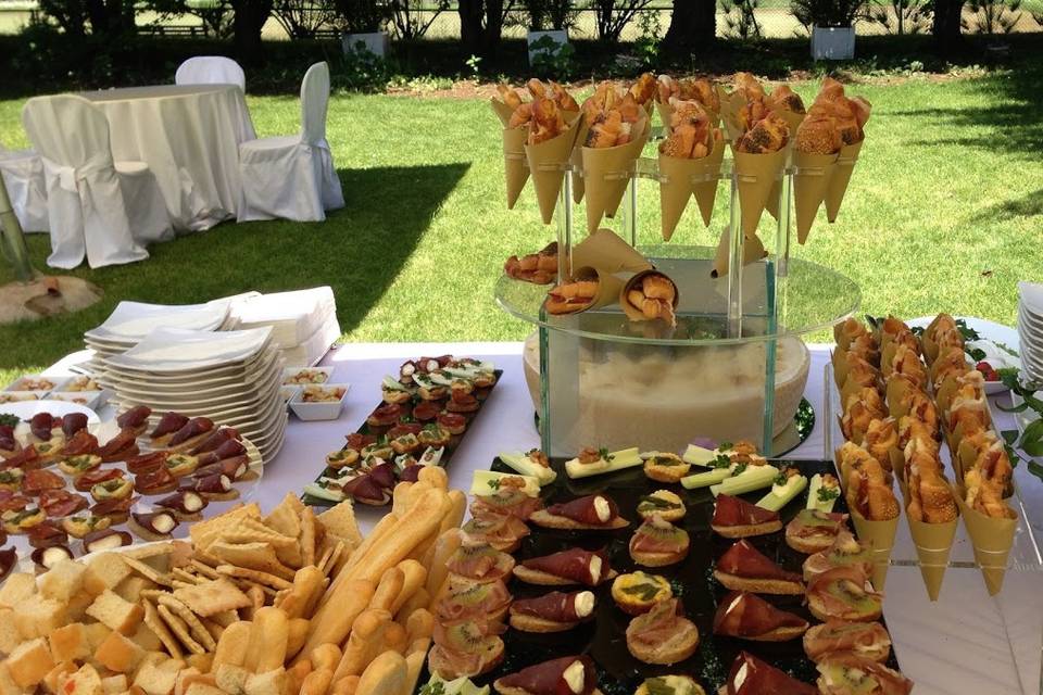 Buffet in giardino