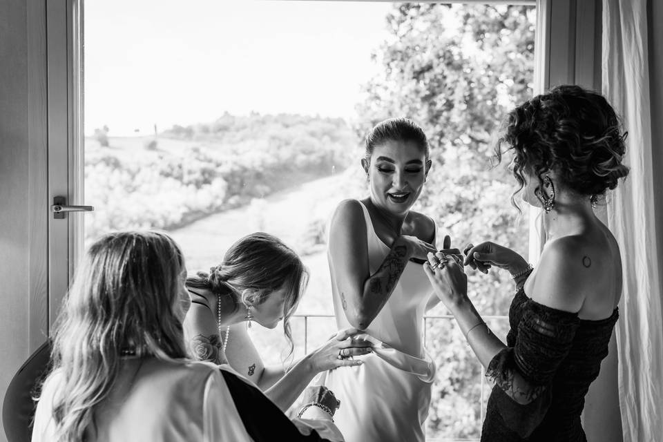 Preparazione sposa
