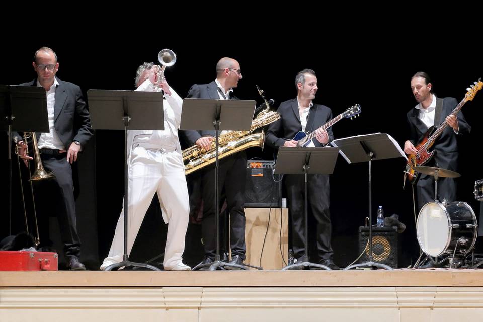 On stage