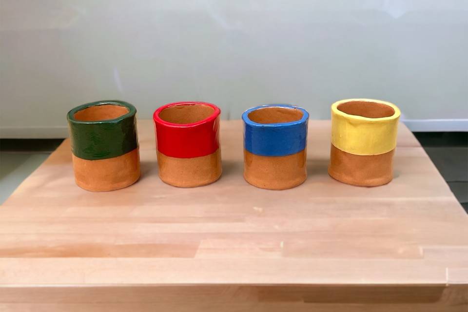 Bicchierini in ceramica