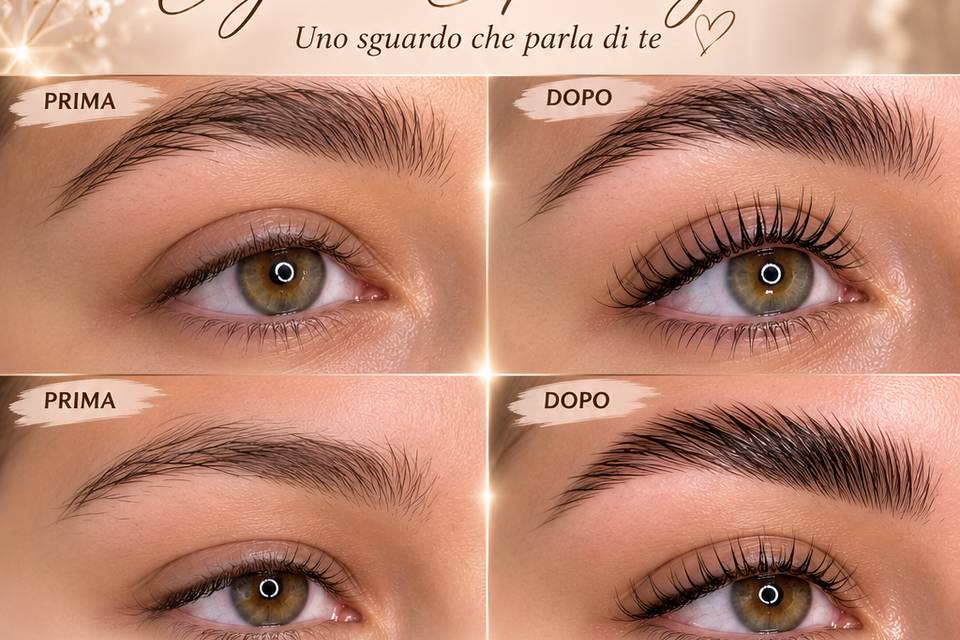 Laminazione ciglia sopraccigli