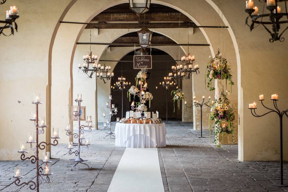 La magia in un portico.