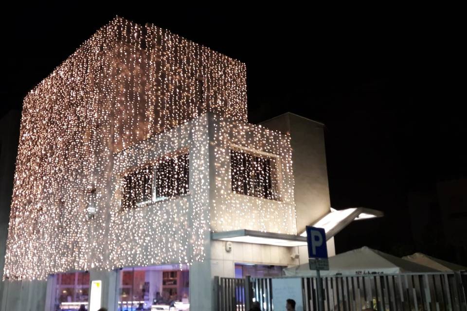 Cascata luminosa Natale