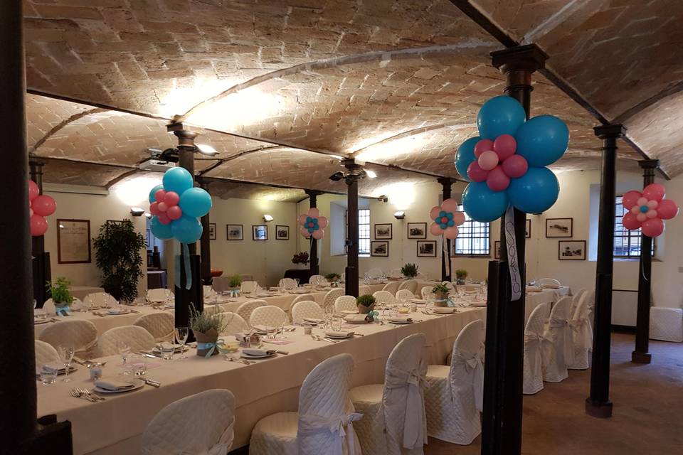 La sala privata per una festa