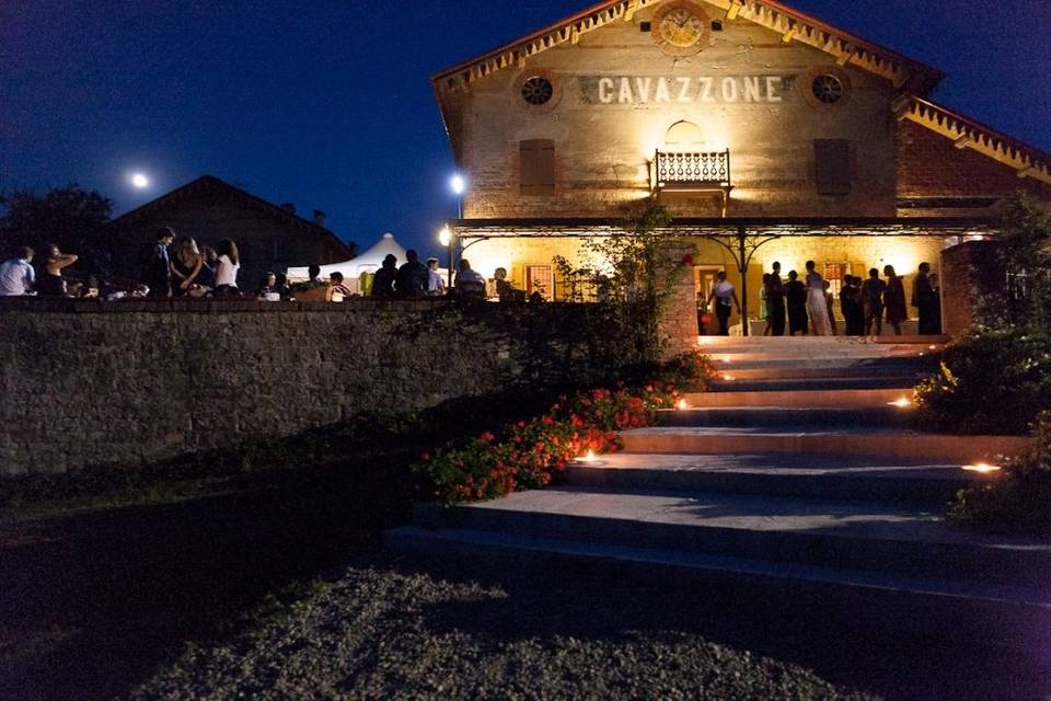 Vista della terrazza by night