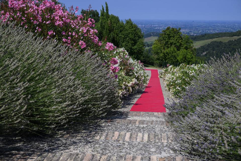 La passeggiata dalla terrazza