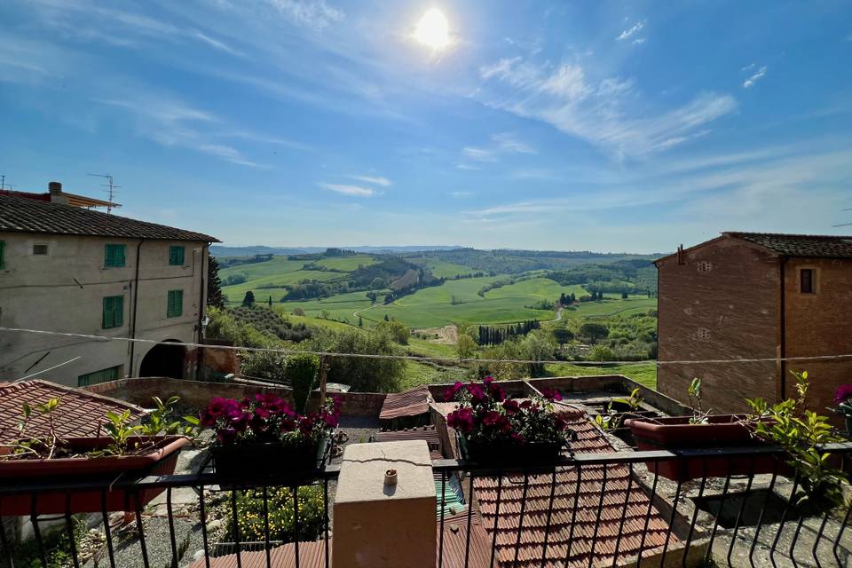 Vista dal borgo di Peccioli