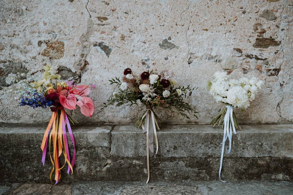 Trittico di bouquet