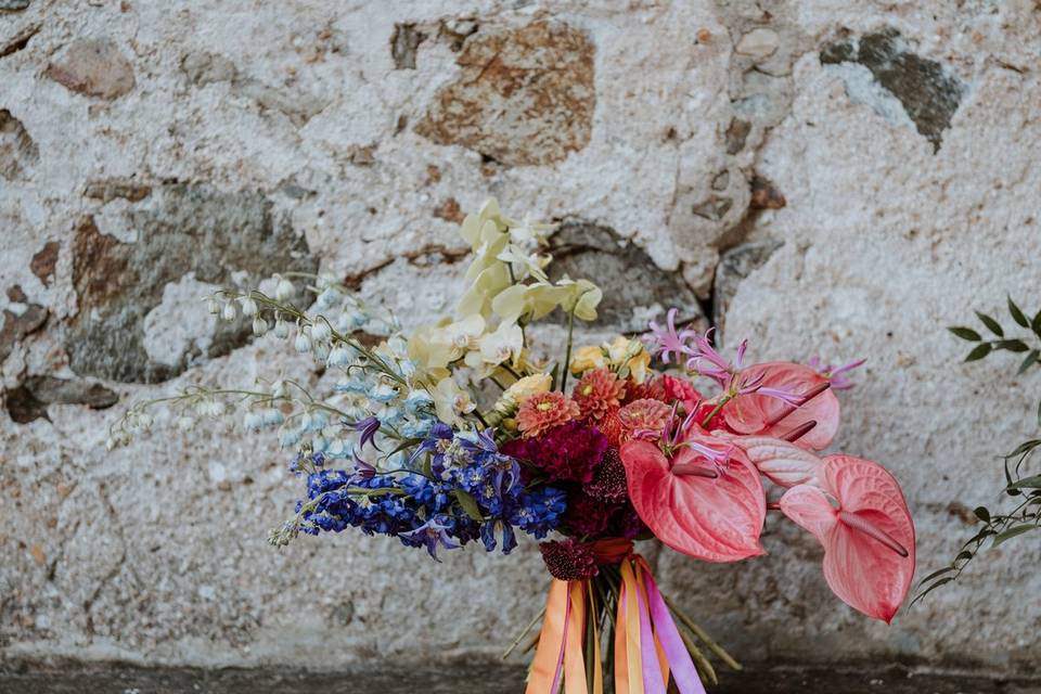 Bouquet rainbow